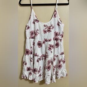 Brandy Melville Jada Floral Print open back dress One Size Mini Dress